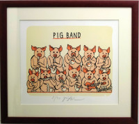 Jiří Slíva - Pig band - grafika 